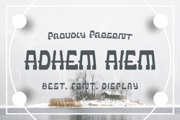 Adhem Aiem: Bold Font for Creative Makers