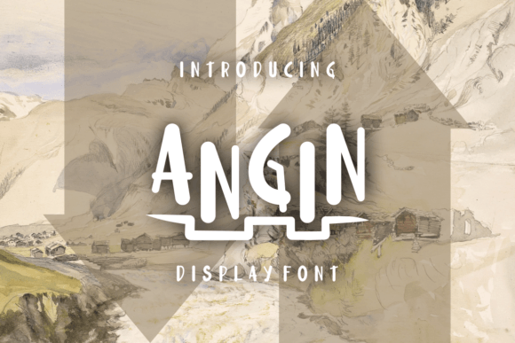 Angin: A Fun Display Font for Creative Projects