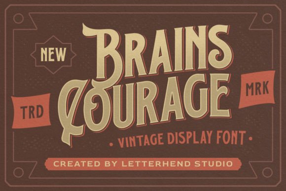 Brains Courage Font for Bold Branding