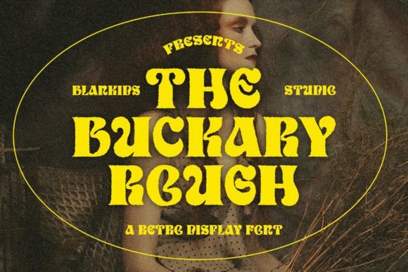 Buckary Font: Retro Display Style