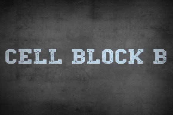 Cell Block B Font for Bold Branding