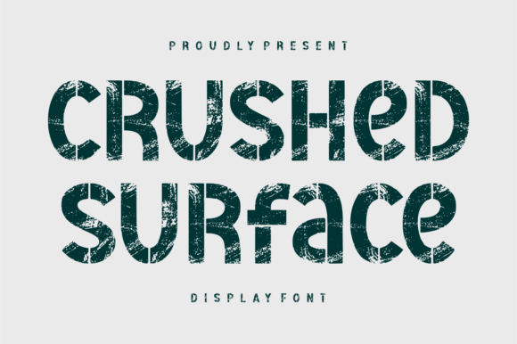Crushed Surface Font for Bold Branding