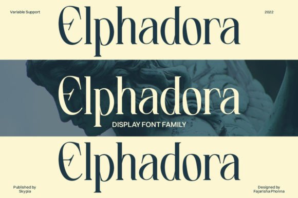 Elphadora Font for Editorial Design