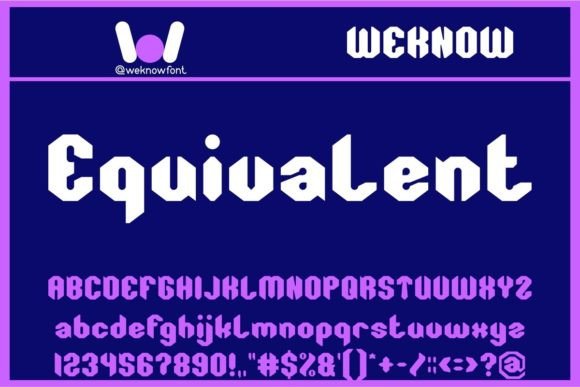 Equivalent Font for Creative Projects