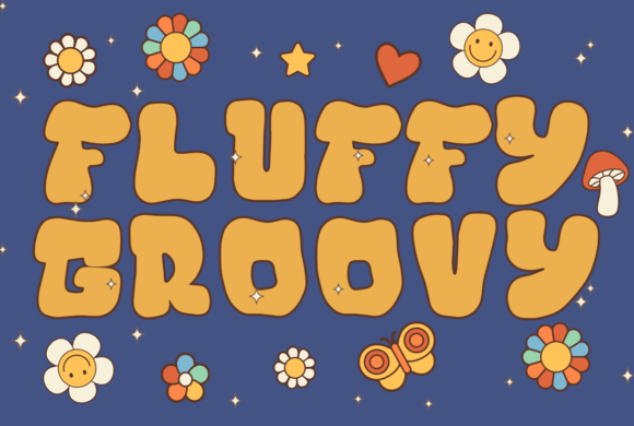 Fluffy Groovy Font for Creative Projects