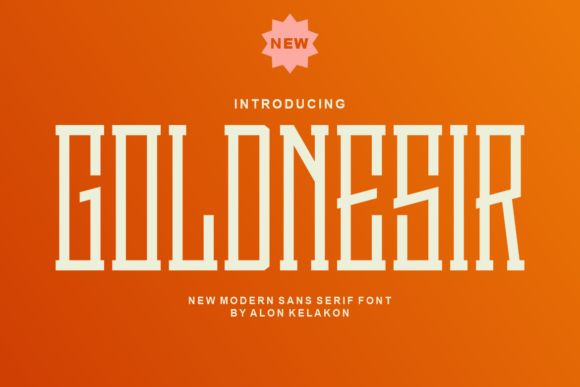 Goldnesir: A Modern Display Font