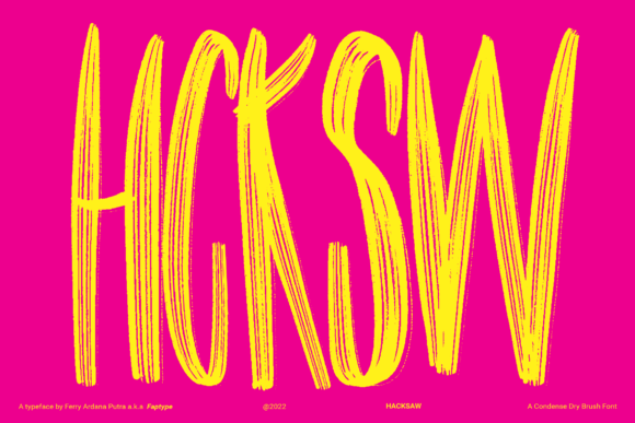 Hacksaw Font: Bold, Wild, and Unapologetic