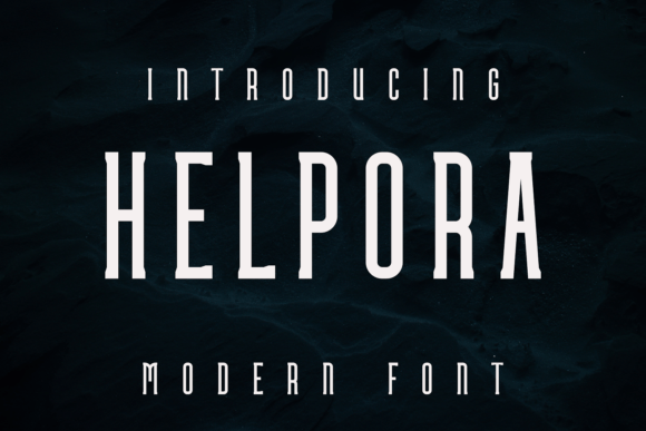 Helpora: A Bold Display Font