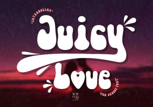 Juicy Love Font: Bold and Playful