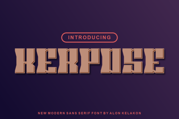 Kerpose: A Bold Display Font for Creative Projects