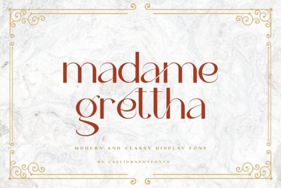 Madame Grettha Font for Web Design
