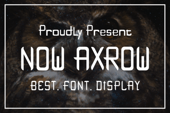 Now Axrow Font for Web Design