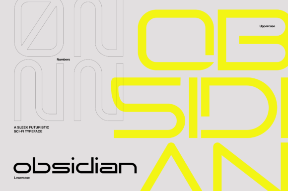 Obsidian: A Sci-Fi Font for Bold Campaigns