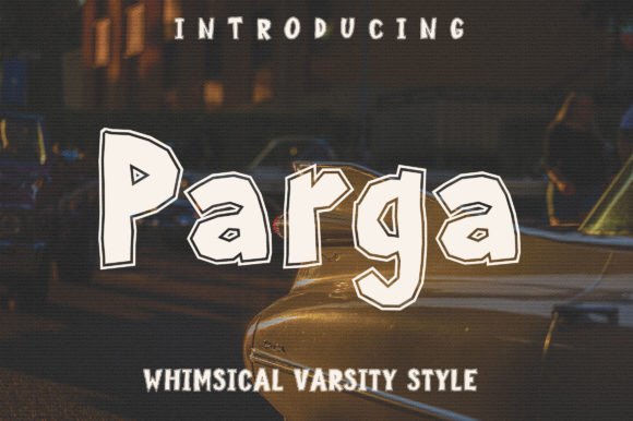 Parga: A Cool Display Font