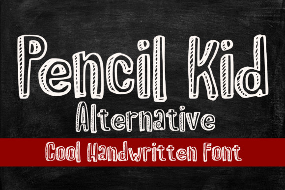 Pencil Kid Alternative Font