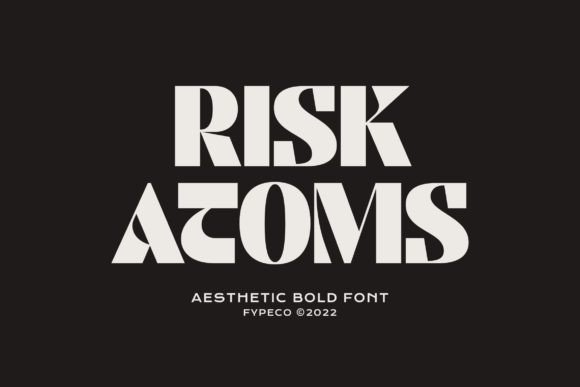 Risk Atoms Font for Business Branding