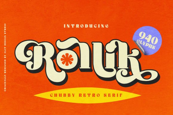 Rollik Font: A Chubby Display for Creative Makers