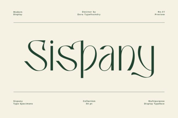 Sispany: A Bold Font for Digital Campaigns