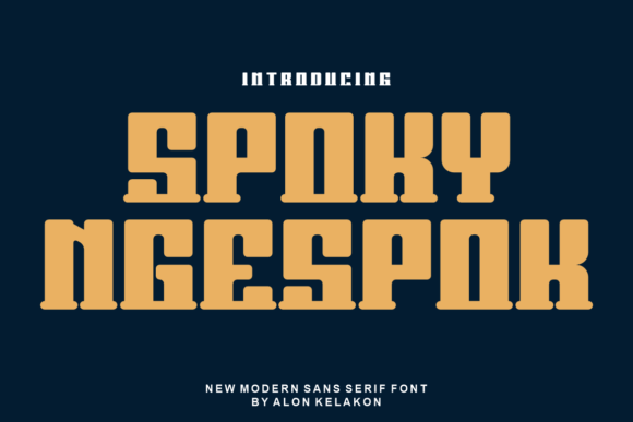 Spoky Ngespok Font for Creative Projects