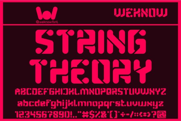 String Theory Font Review