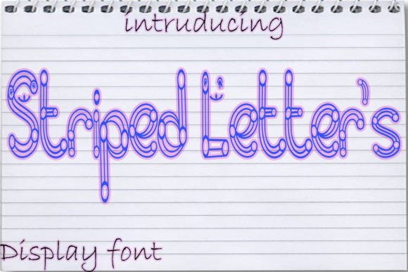 Striped Letters Font Review