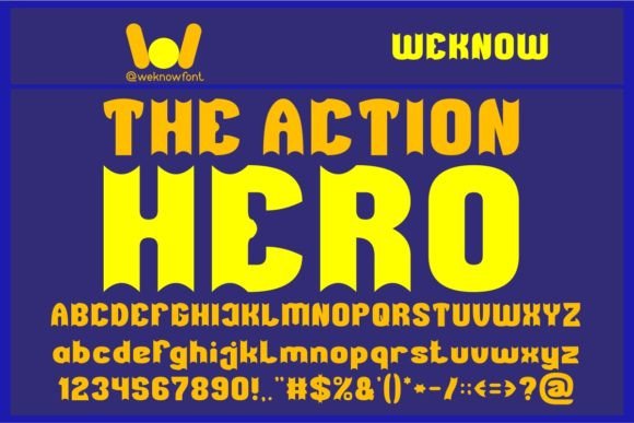 The Action Hero Font